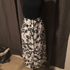 Vintage Hawaiian Midi Skirt